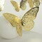 10 Gold 12" Metallic 3D Butterfly Wall Decals DIY Stickers Party Decorations
